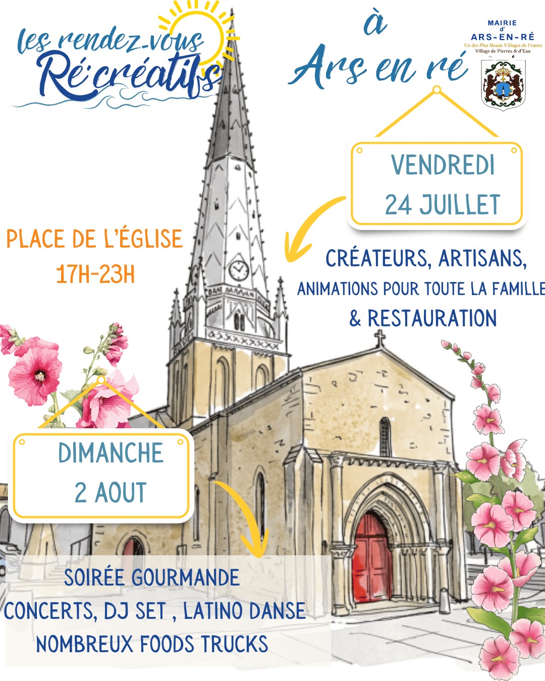 les Rendez vous récréatifs en nocturne à Ars en Ré le 24 juillet 2026