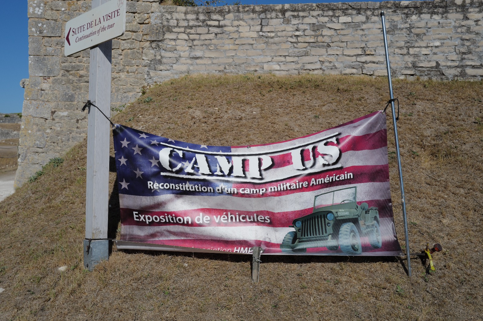 Reconstitution d&rsquo;un camp US à Fort La prée